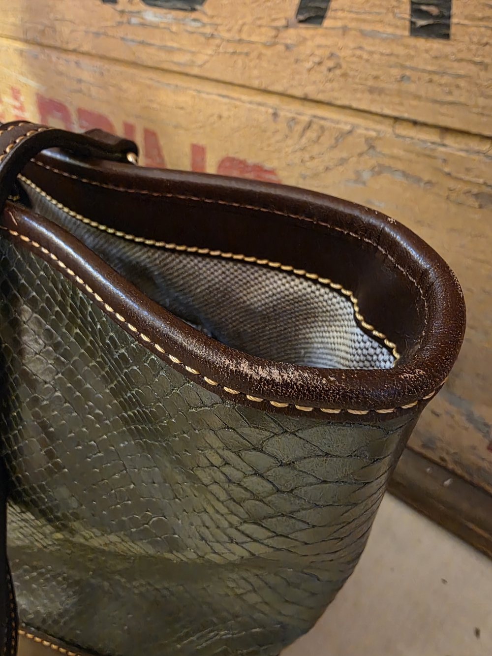 Dooney & Bourke Metallic Python Embossed Tote/Shopper - Picture 13 of 16